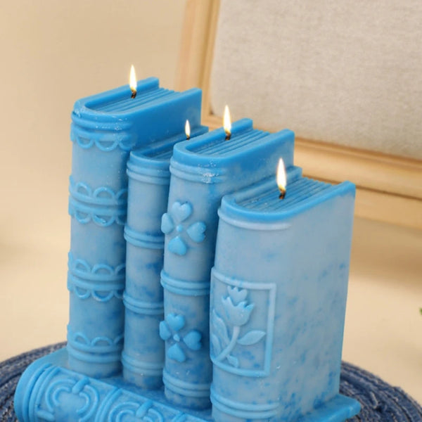 Bookstack Slicone Candle Mold