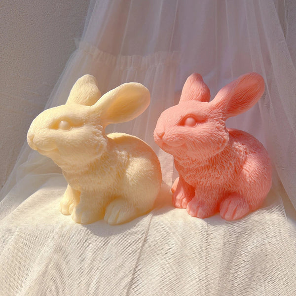 Cute Bunny Silicone Candle Mold