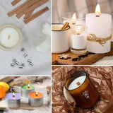 10pcs Wooden Wicks with Sustainer Tab - DIY Candle Making