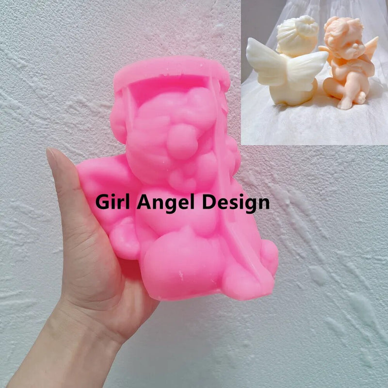 Cupid Cherub Angel Candle Mold
