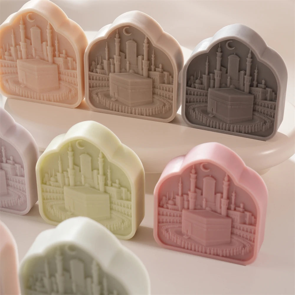 Kaaba Ramadan Decor Silicone Candle Mold for Eid Gifts