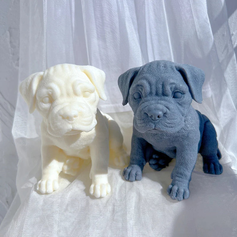 Boxer Puppy Candle Mold