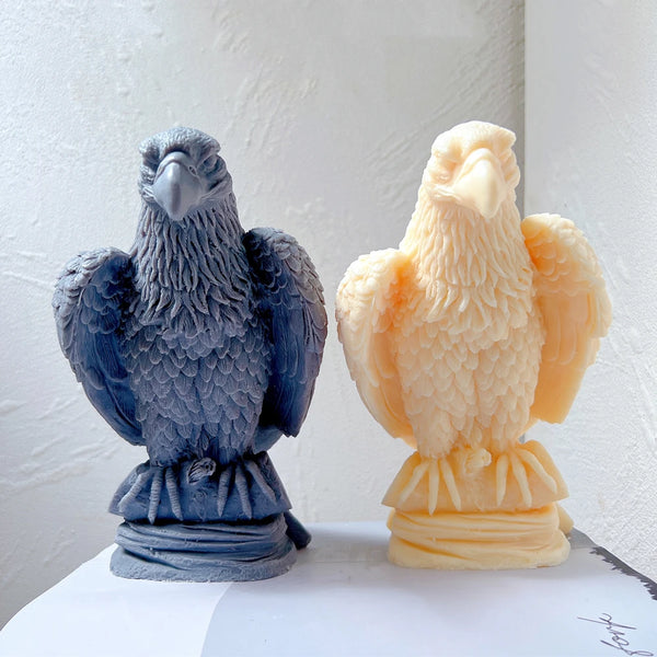 Sitting On Branch Eagle Candle Mold