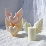 Angel Wing Heart Silicone Candle Mold