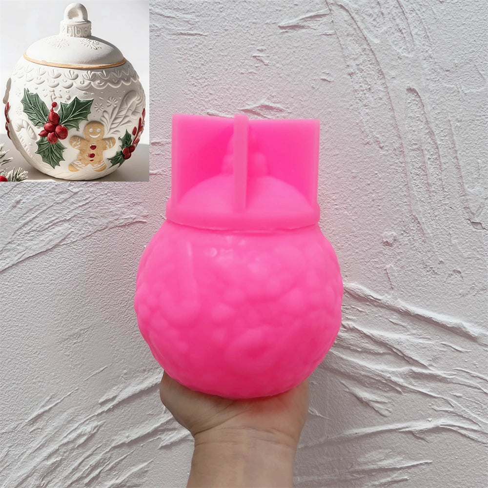 silicone jar mold with removable lid