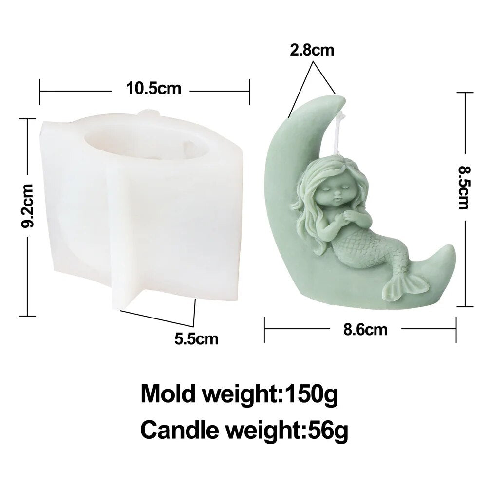 Mermaid Candle Mold