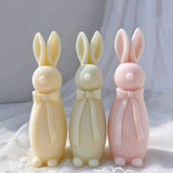Flocked Rabbit Silicone Candle Molds