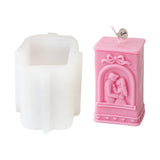 Embossed Married Couple Silicone Candle Mold