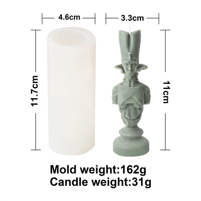 Ancient Greek Pharaoh Sacrificial Knight Candle Mold