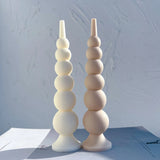 Geometric Balls Pillar Candle Molds