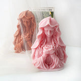 Madonna of the bouquet Candle Silicone Mold