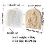 Jesus Enthronement Silicone Mold for Candle Making