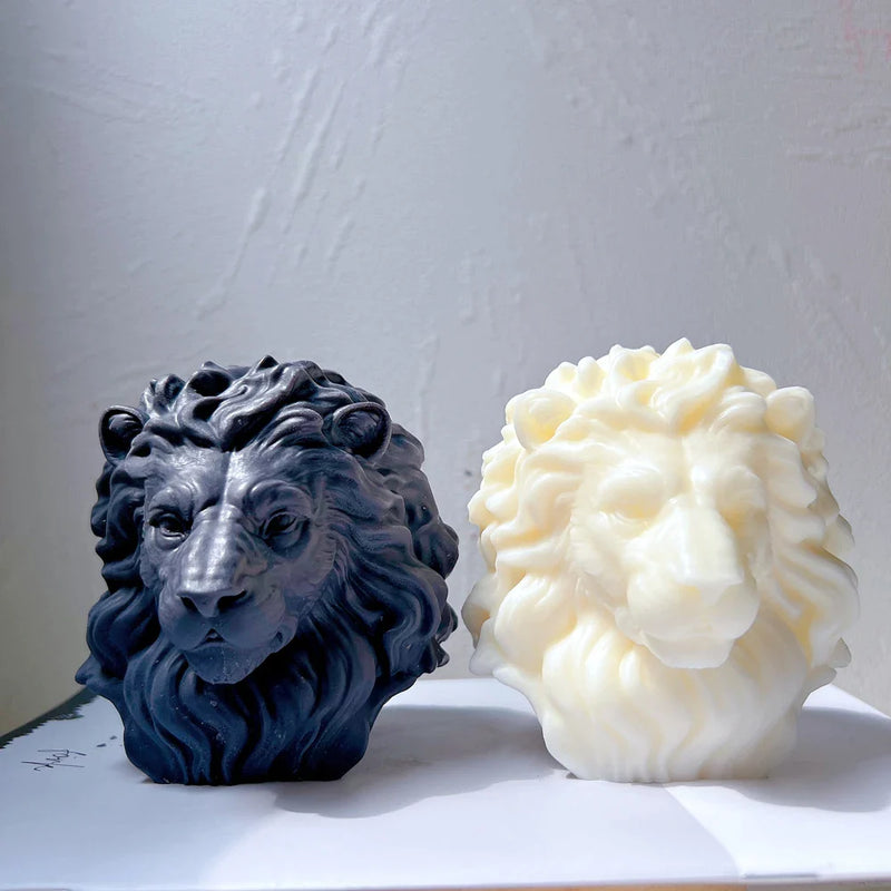 Lion Head Candle Mold Silicone