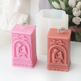 Embossed Married Couple Silicone Candle Mold