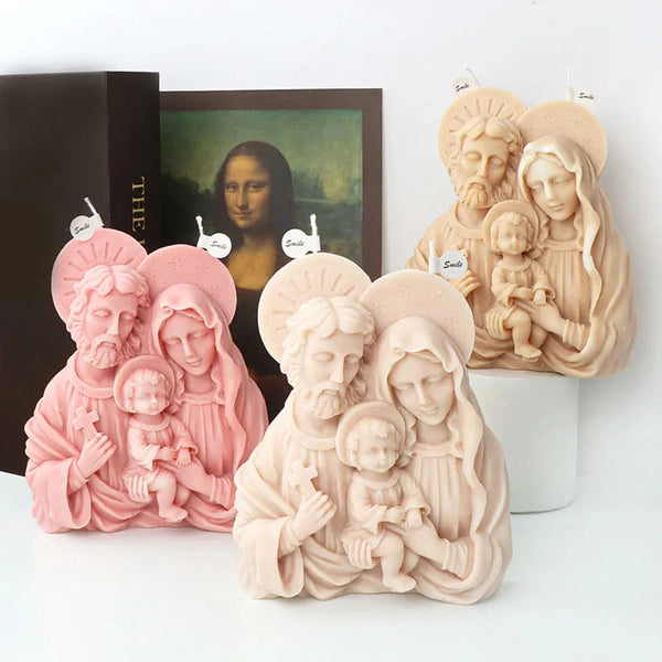 Jesus Family Candle Mold