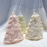 15CM Details Christmas Tree Silicone Candle Mold