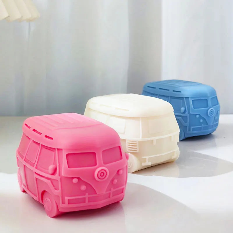 Retro Camper Van Silicone Candle Mold