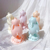 Lovely Baby Pig Silicone Candle Mold - Cute Piggy