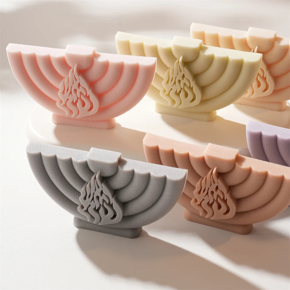 Chanukah Menorah Candle Silicone Mold for Hanukkah
