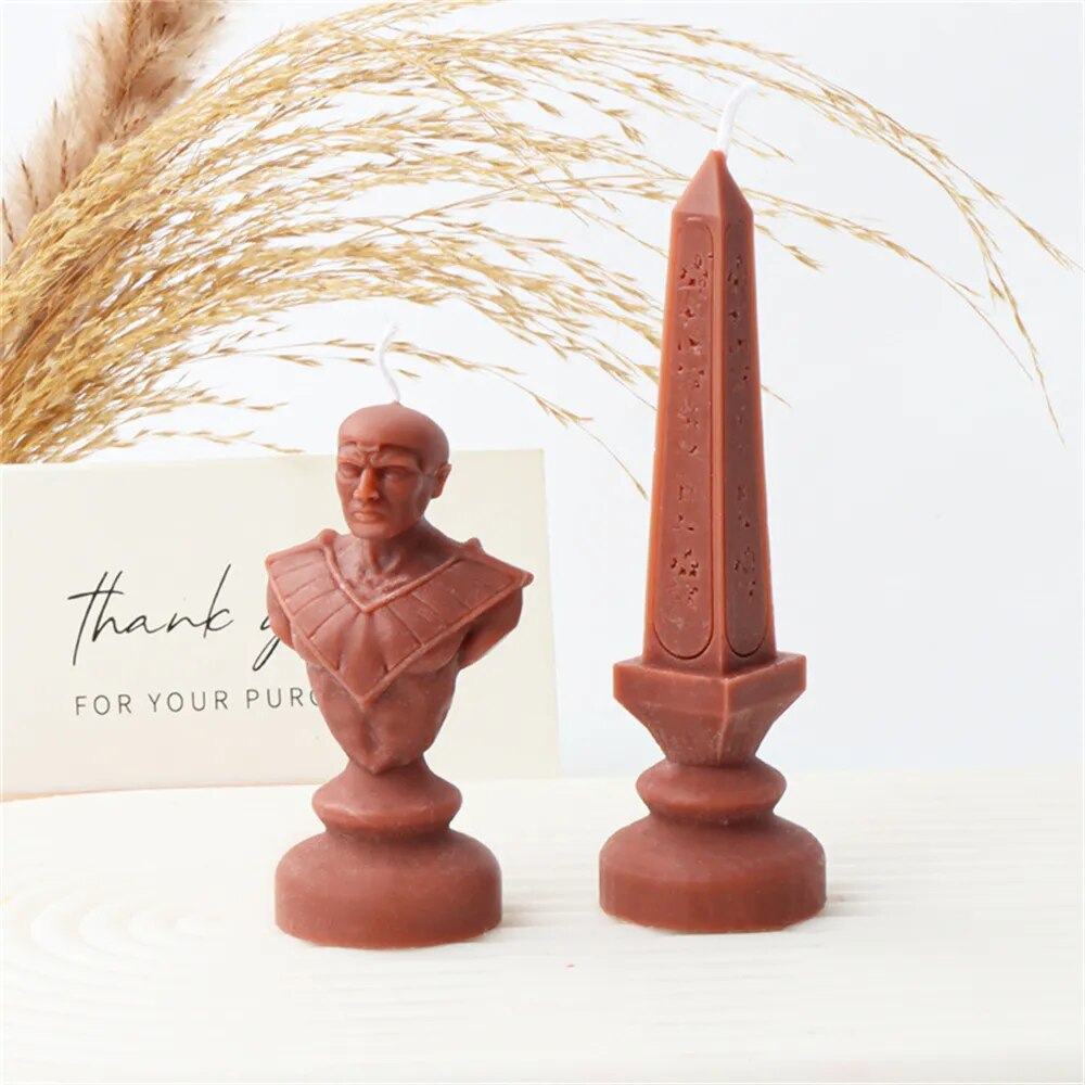 Ancient Greek Pharaoh Sacrificial Knight Candle Mold