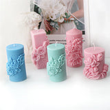 Rose Column Candle Silicone Mold
