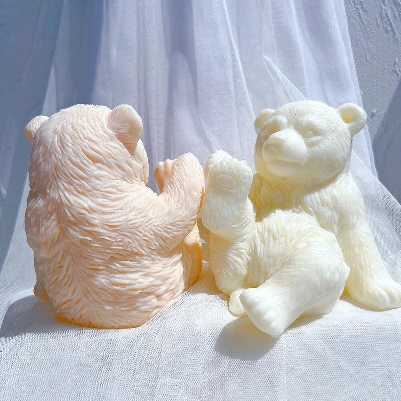 Cute Polar Bear Silicone Candle Mold