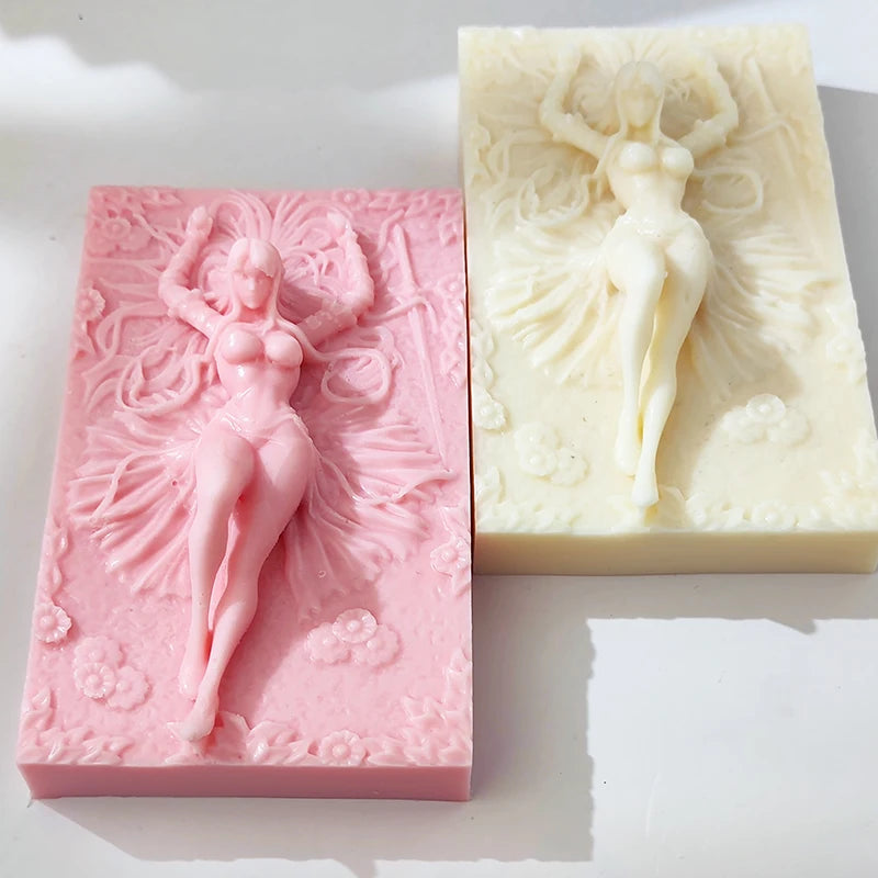 3D Sculpted Beauty Body Candle Silicone Mold