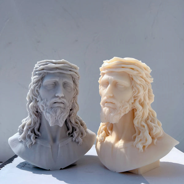Unique Bust Sculpture Jesus Statue Silicone Mold