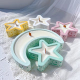 Eid Mubarak Candle Vessel Mold - Moon & Star