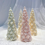 27.2CM Snow Covered Pine Christmas Tree Silicone Candle Mold