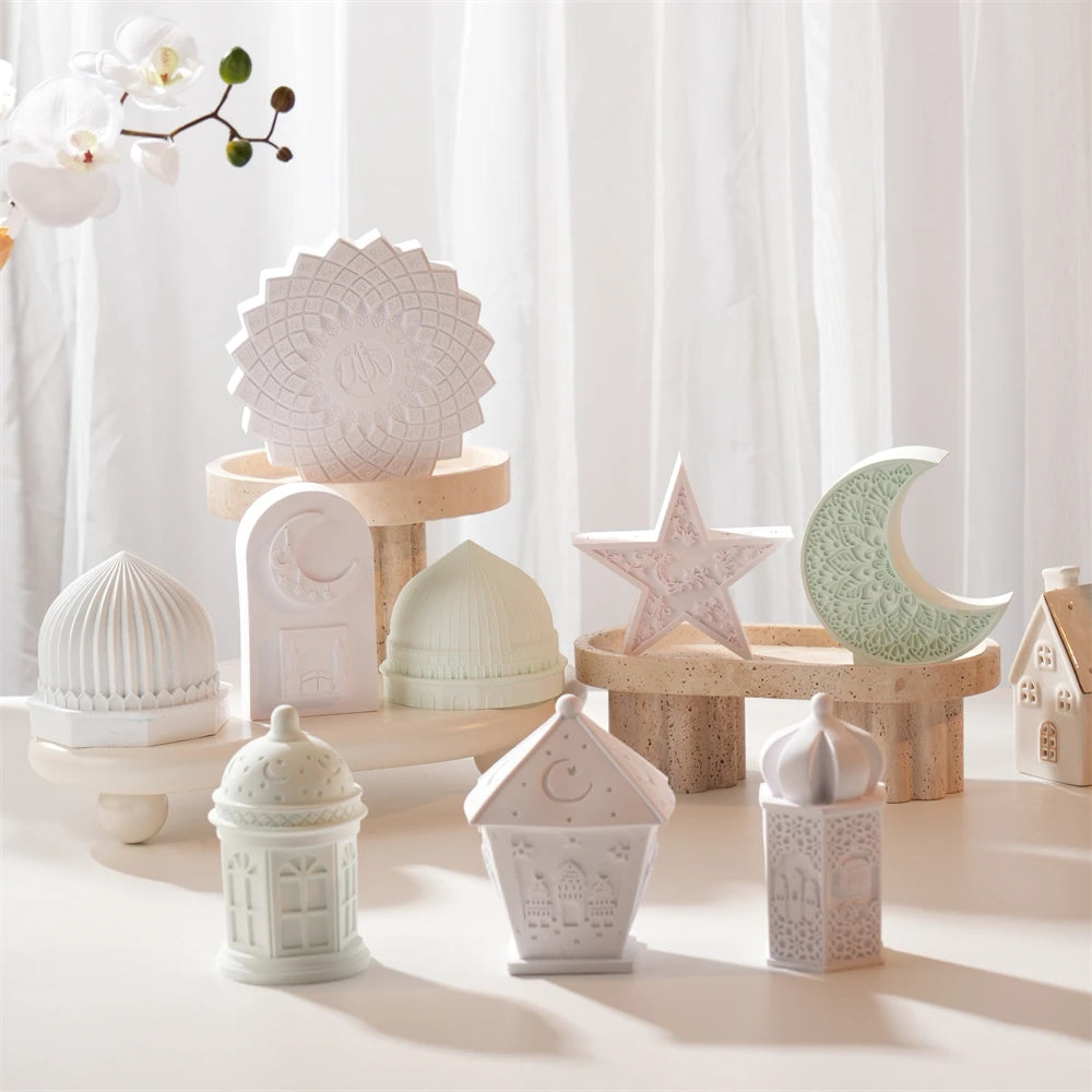 Islamic Ramadan Decor Silicone Candle Mold