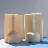 Decorative Arabesque Double Vase Candle Mold