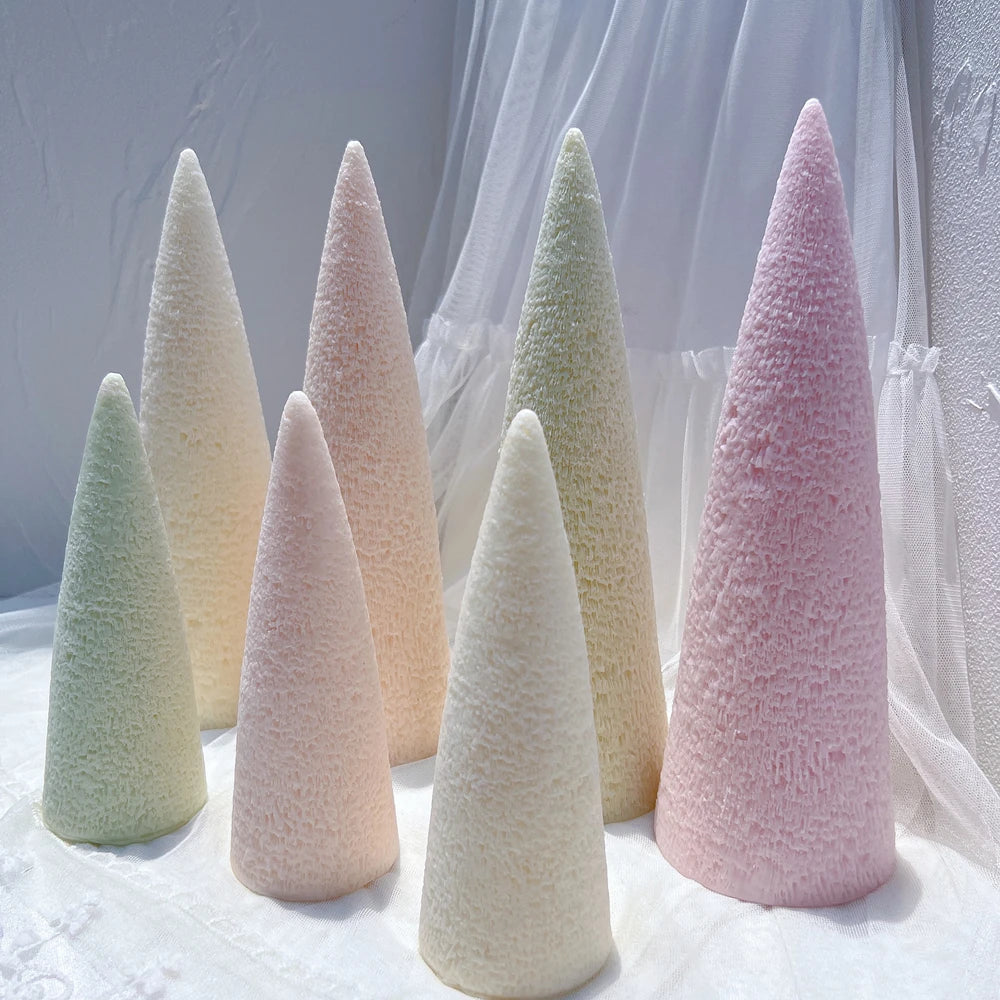 27CM Cone Christmas Tree Silicone Candle Mold