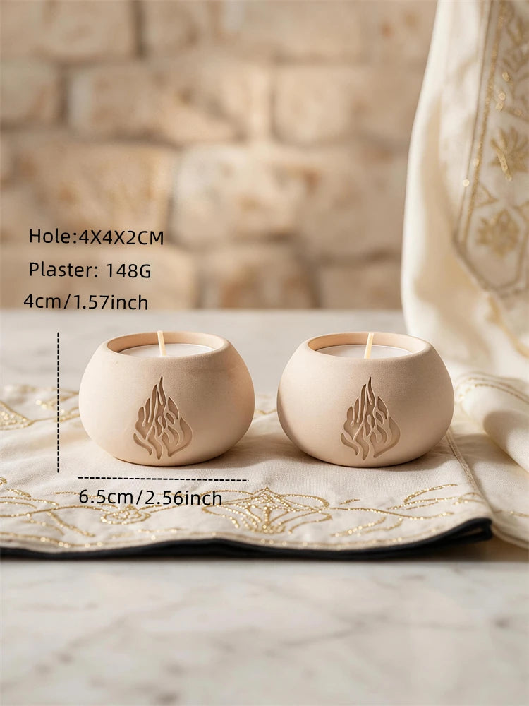 Flame Symbol Round Holder
