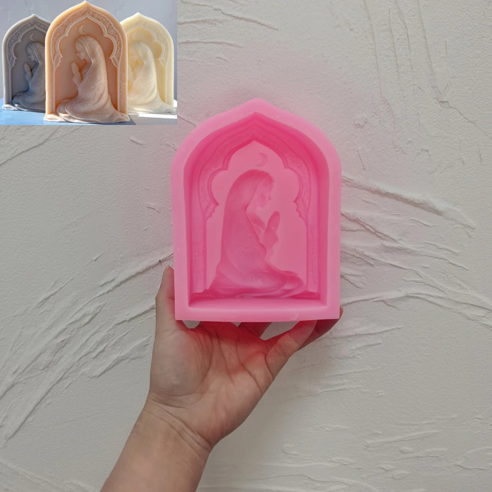 Islamic Ramadan Decor Silicone Candle Mold