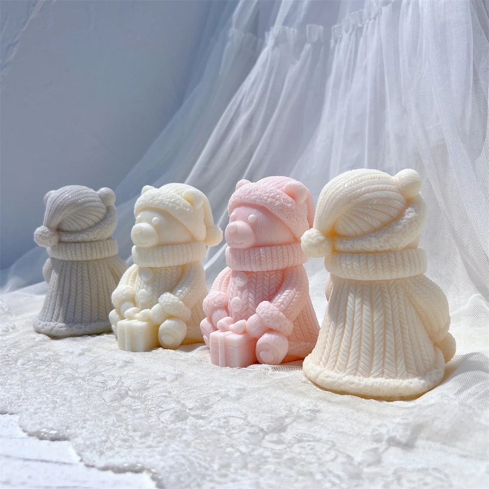 Cute Bear Silicone Candle Mold