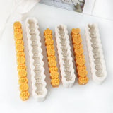 Honeycomb Flower Bee Long Pillar Candle Silicone Mold