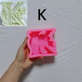 Floral Alphabet Candle Molds