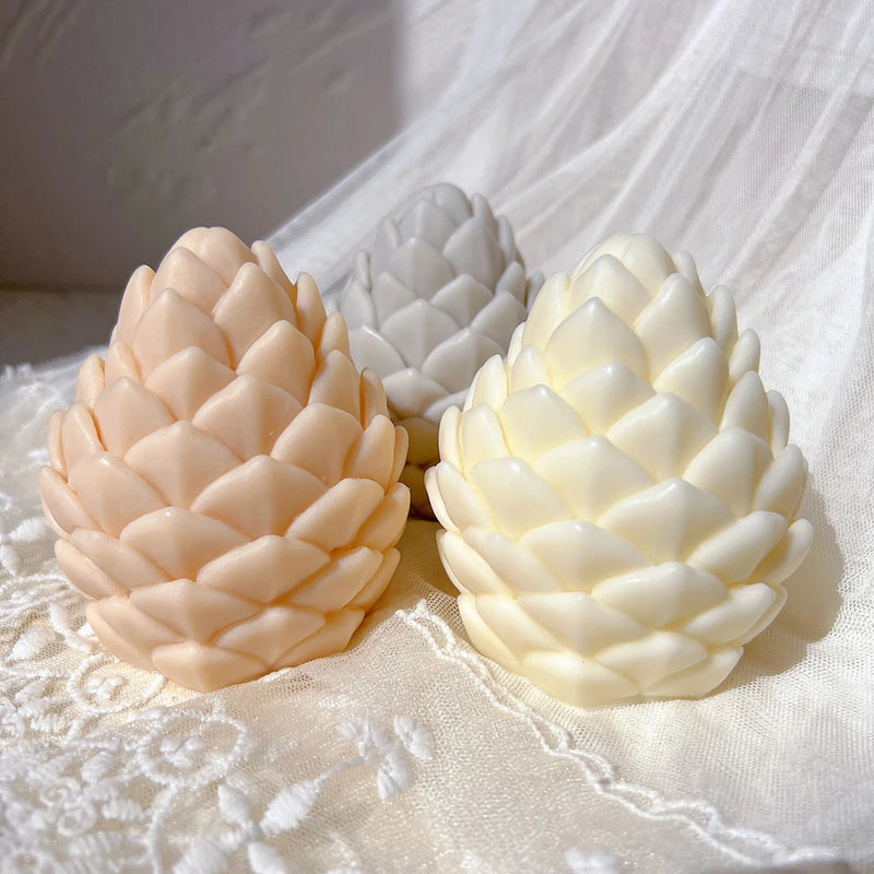 Christmas Pine Cone Silicone Candle Mold - DIY Handmade