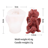 Cute Angel Theme Silicone Candle Mold