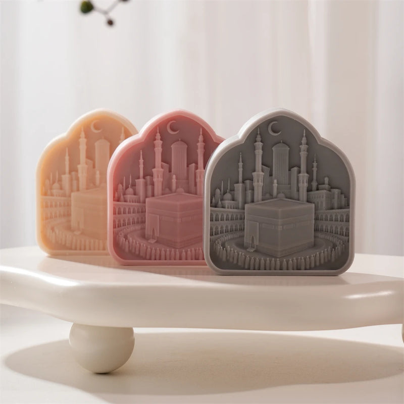 Kaaba Ramadan Decor Silicone Candle Mold for Eid Gifts