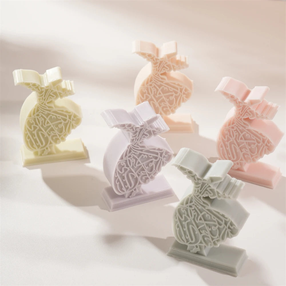 Whirling Dervish Silicone Candle Mold for Ramadan Decor