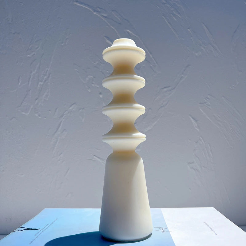 Cylindrical Geometric Pillar Candle Silicone Mold