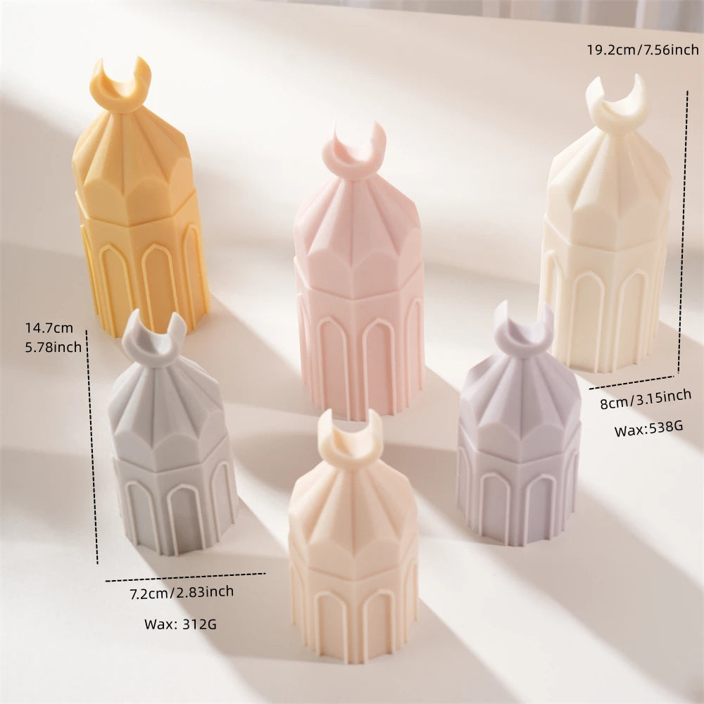 Moon Pillar Silicone Candle Mold
