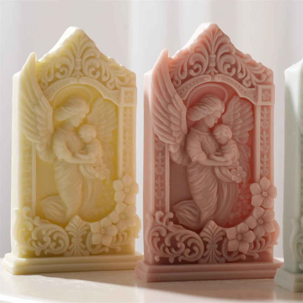 Mother and Baby Angel Silicone Candle Mold