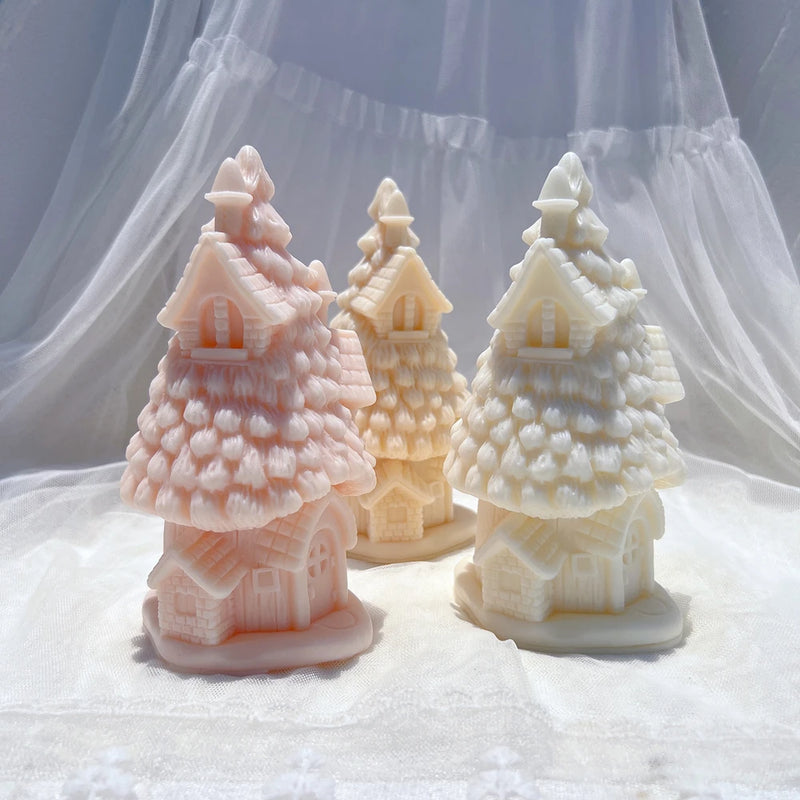 Christmas Grand Spruce Lodge Silicone Candle Mold