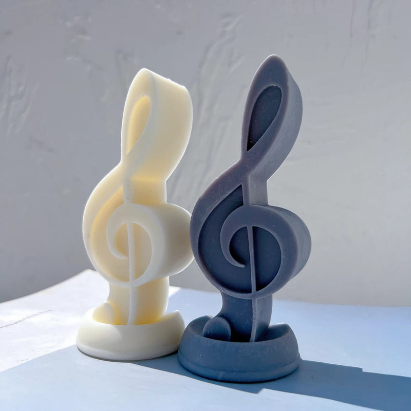 Music Symbol Unique Silicone Candle Mold