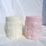 Flower Pillar Candle Mold for Floral Home Decor