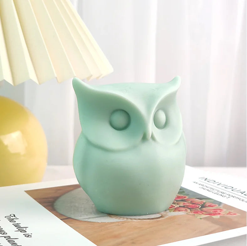 Cute Owl Candle Mold