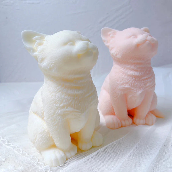 Kitten Candle Mold Silicone